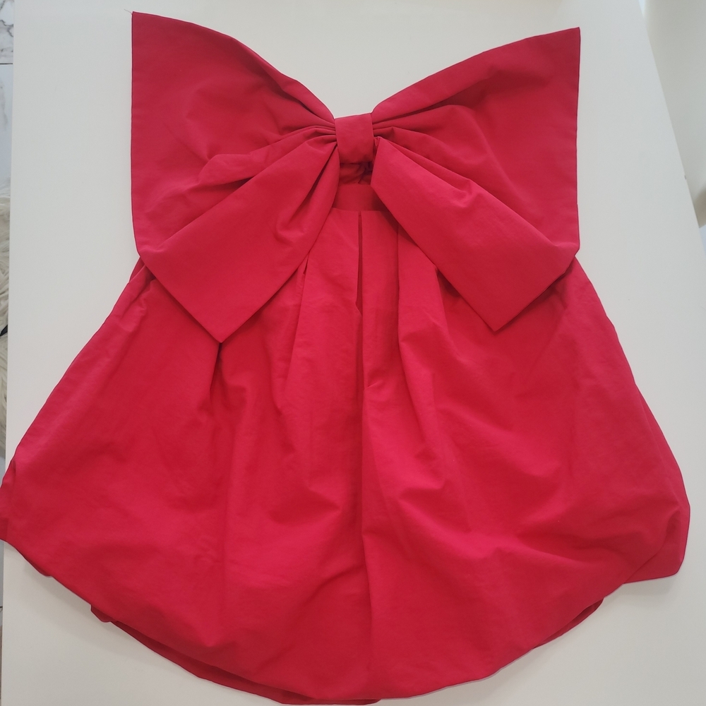 Forever 21 Vibrant Pink Women Dress with Bow Size M